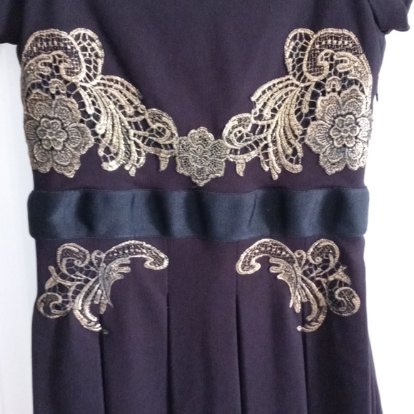 🖤Juicy Couture🖤 - Black Dress w/Gold Applique - Picture 5 of 10